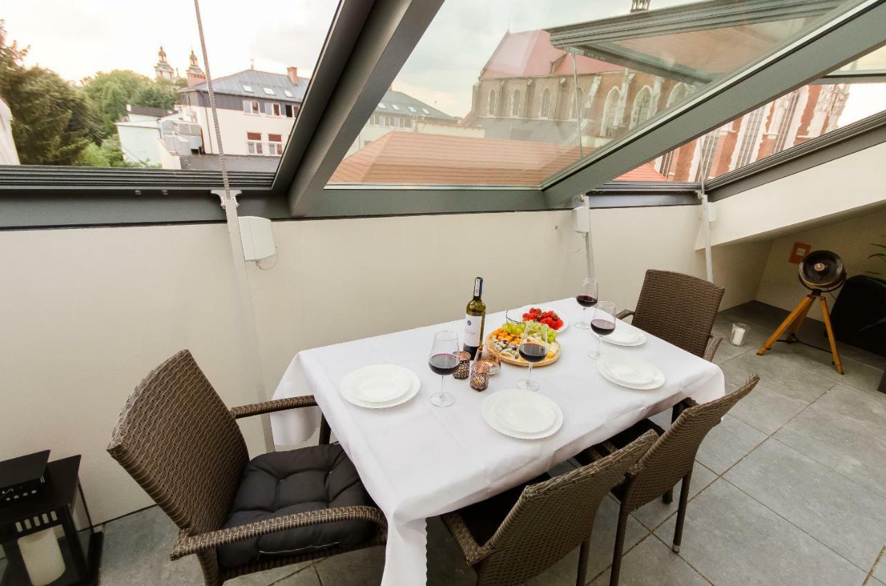 Central Penthouse With Terrace Krakau Exterior foto